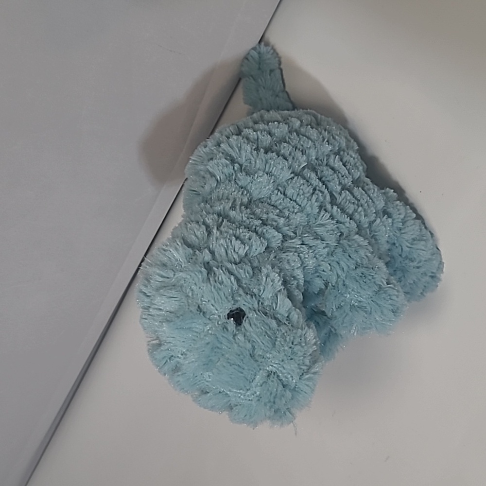 Manhattan Toy Co. 2016 Dinosaur T-Rex Aqua Blue Soft 12" Plush Stuffed Animal